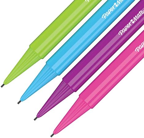עפרון מכני ללא הפסקה של נייר | 0.7 ממ עם קצה סופג הלם | HB 2 | צבעי חבית שונים | 10 ספירה